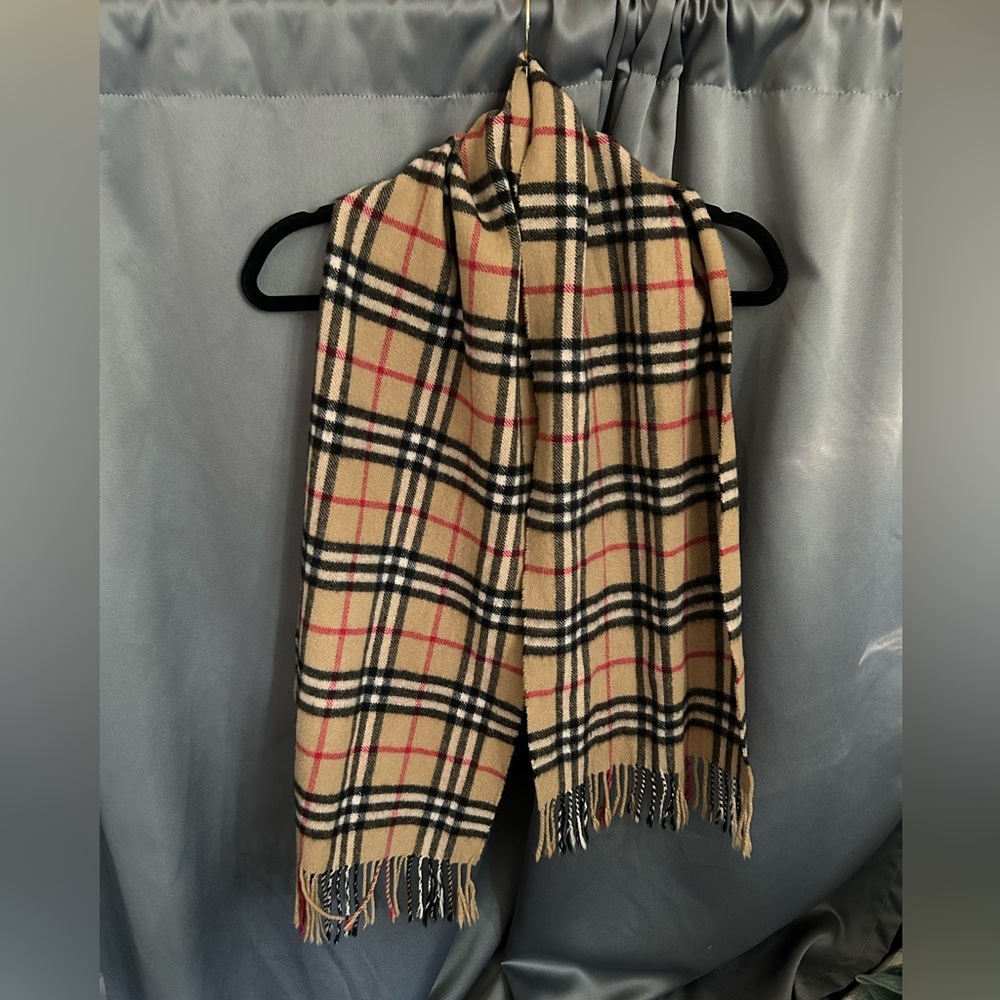Burberry check tartan scarf